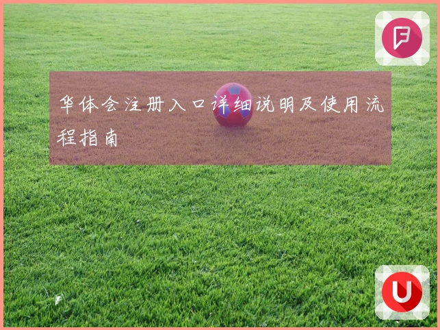 华体会注册入口详细说明及使用流程指南